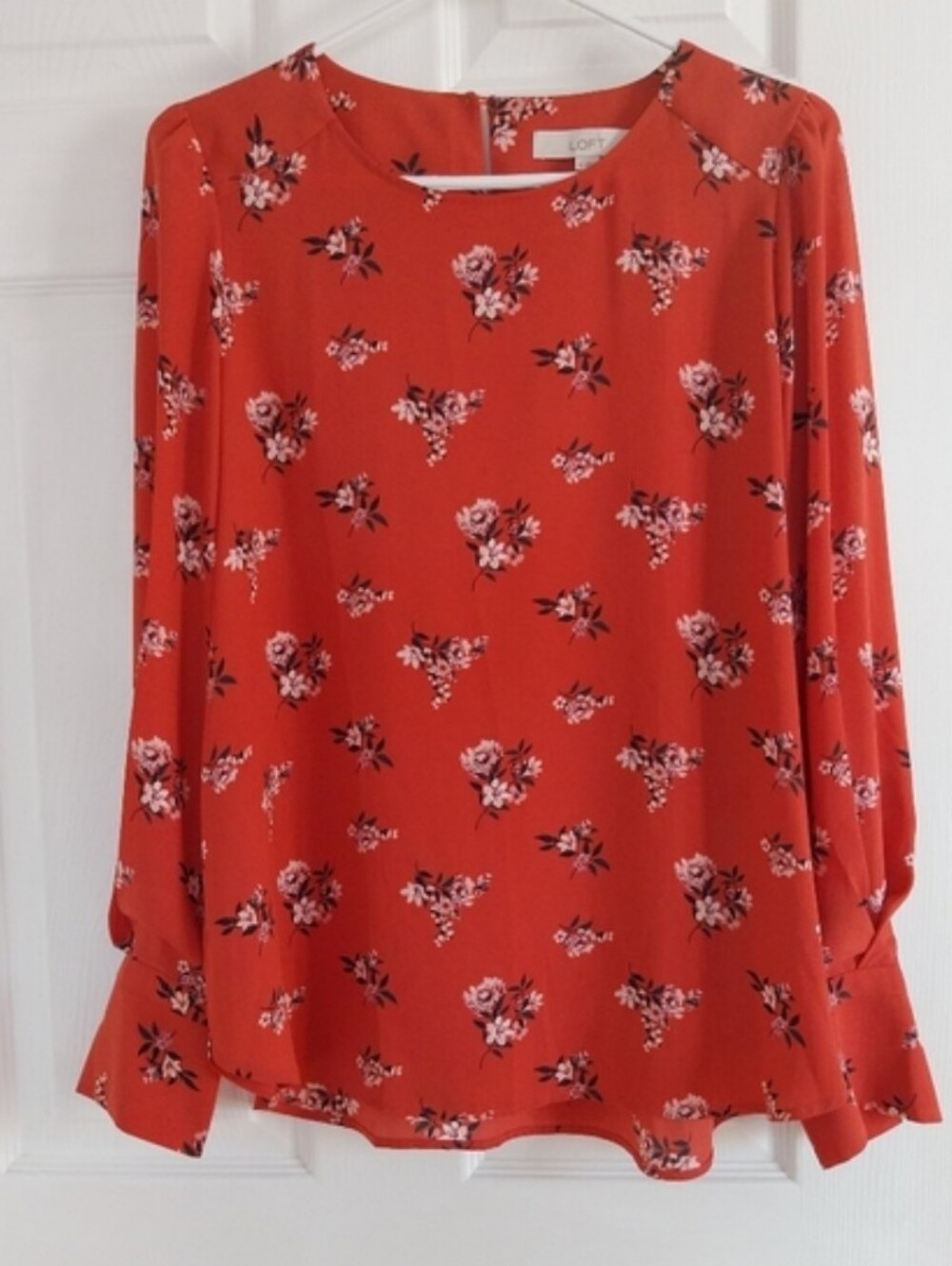 Beautiful Red Floral Blouse